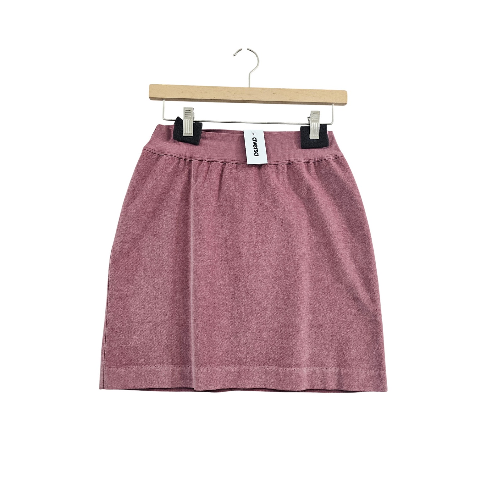European Culture Royal Dye Skirt Womens S Rose Pink Cotton Modal Mini Italy Nwt